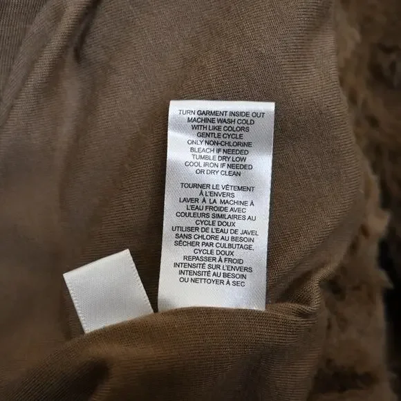 Truth by Republic Women's XS Faux Fur Hoodie Oversized - Picture 9 of 9